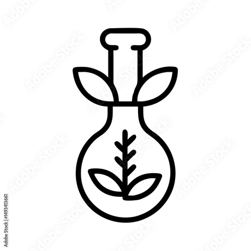 Plant breeding on transparent background for web and graphic design