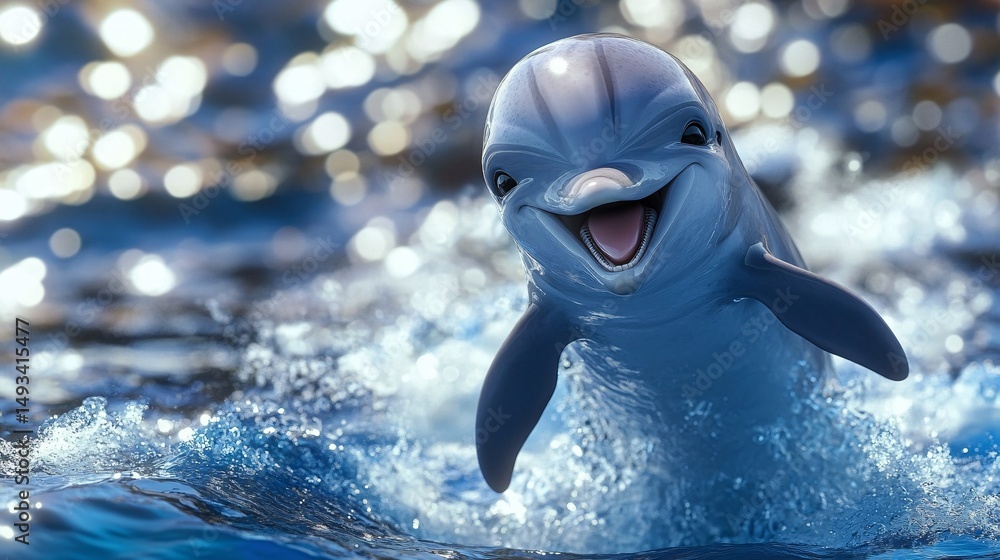 Obraz premium dolphin in the water