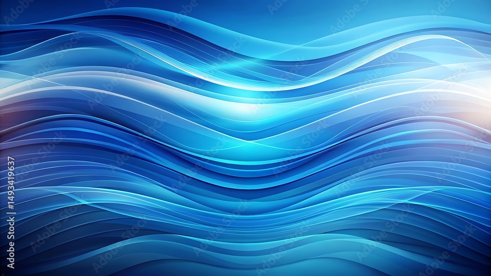 Fototapeta premium abstract blue wave background
