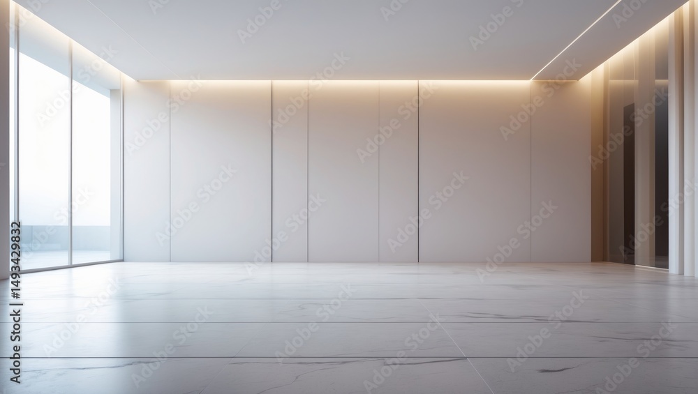 Obraz premium a current flat-design interior setting