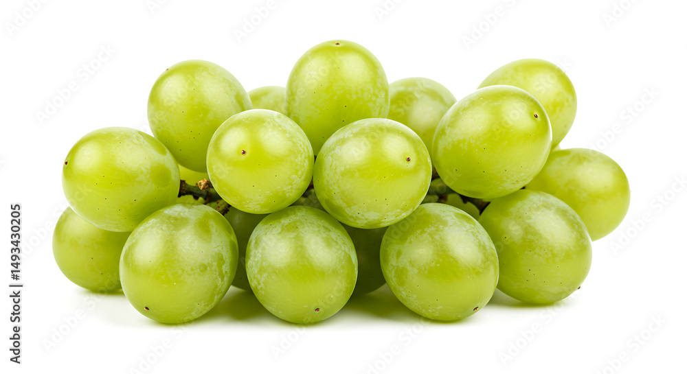 Uvas verdes, imagem fundo branco Uvas verdes, imagem fundo branco
