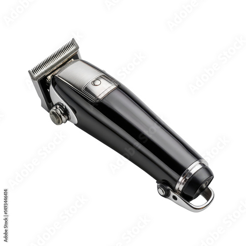  Electric Hair Clipper with Assorted Cutting Nozzles on Transparent Background