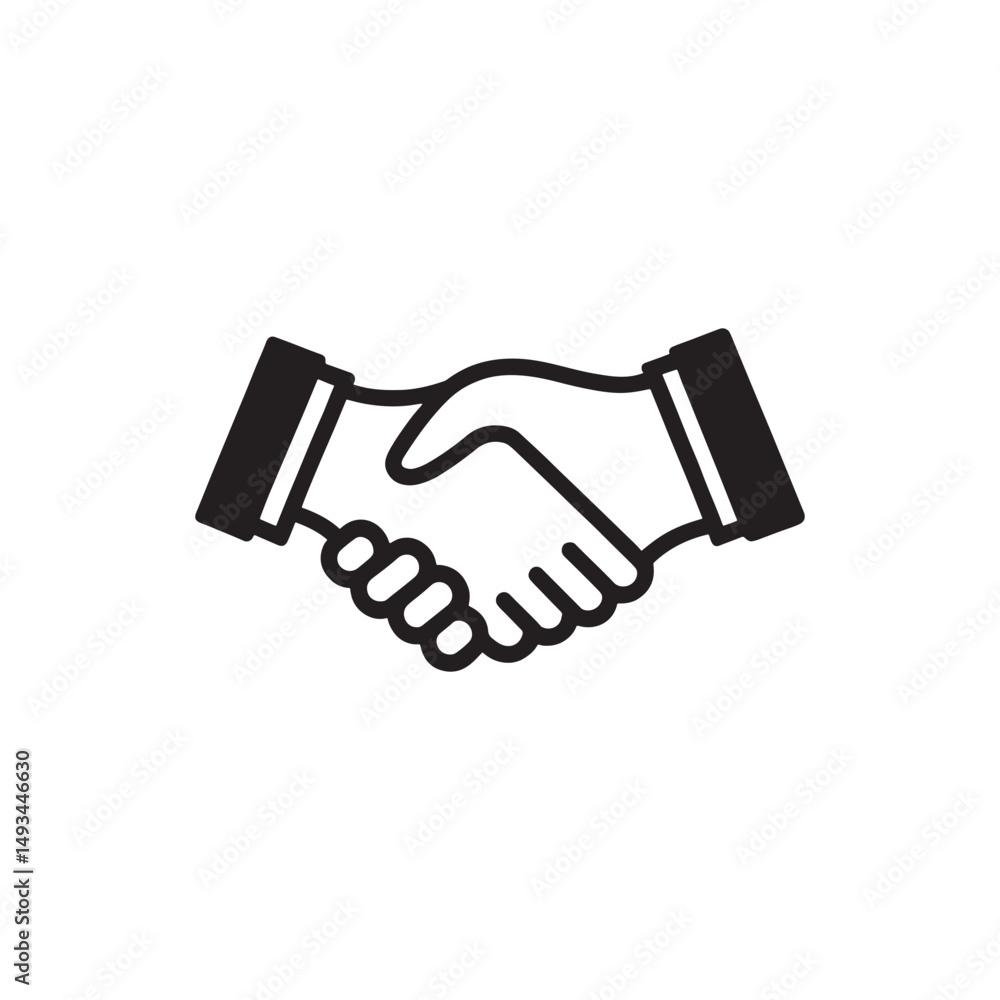 Handshake icon set. Business agreement handshake. friendly handshake icon symbol. partnership deal symbol icon vector. Handshake icon set. Business agreement handshake. friendly handshake icon symbol. partnership deal symbol icon vector.