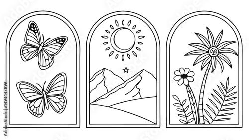 vector illustration of an abstract flower