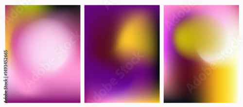 Modern vector illustration featuring bold, vibrant gradient mesh backgrounds. The futuristic gradient mesh style is a top design trend in 2025 for digital visuals.
