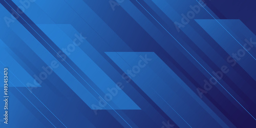 Abstract blue diagonal geometric with line modern technology background. Digital image of light rays, stripes lines with blue light, speed and motion blur over dark blue background.vector illustration