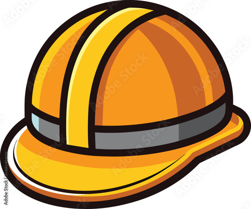 Yellow Hard Hat Safety Construction Icon