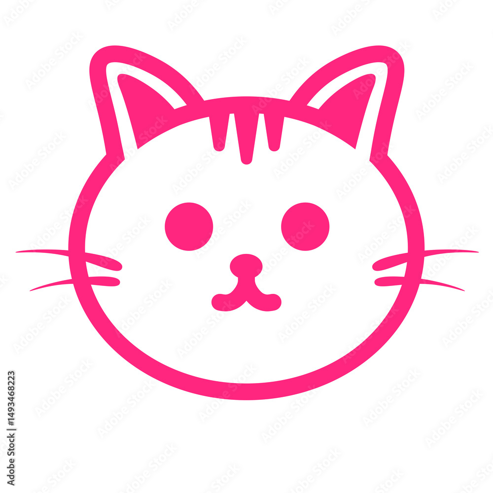 Obraz premium pink cute cat