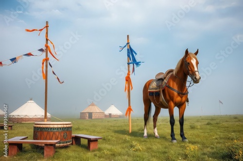 Serene Naadam Festival Morning photo