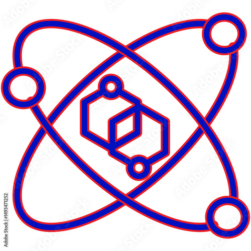 Experiment Blue Line Icon