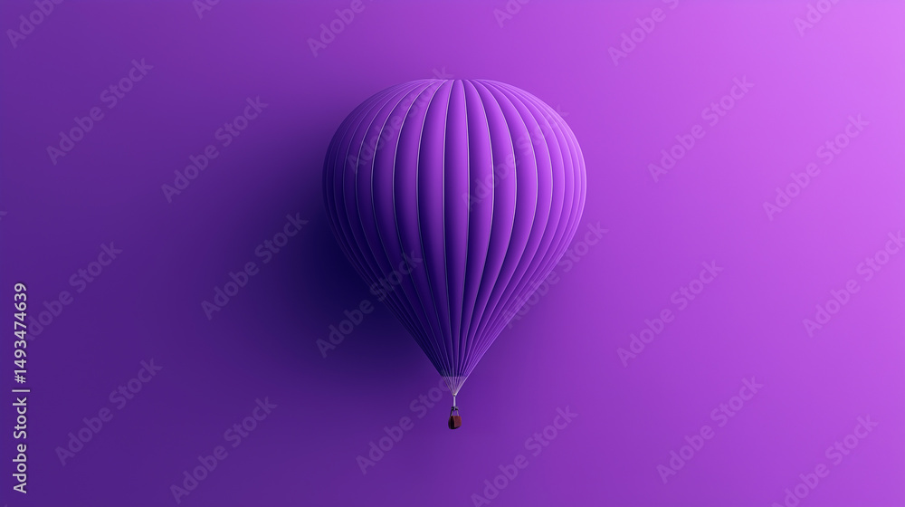 Obraz premium A purple balloon on a purple background