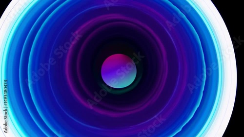 Colorful vortex animation with a glowing core, perfect for visual effects and motion graphics projects