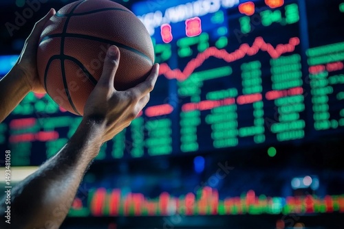 Shooting hoops: a metaphor for investing in the stock market.