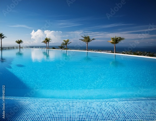 blue swimming pool background