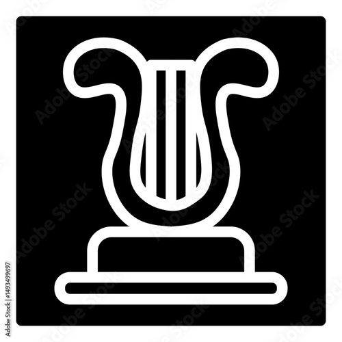 lyre glyph icon