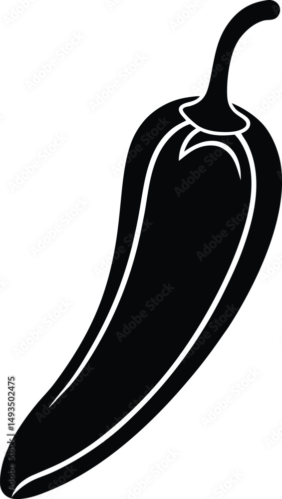 vector illustration of a hot chili pepper vector illustration of a hot chili pepper