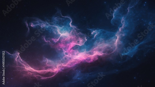 Wallpaper Mural Space-themed background featuring an abstract nebula Torontodigital.ca