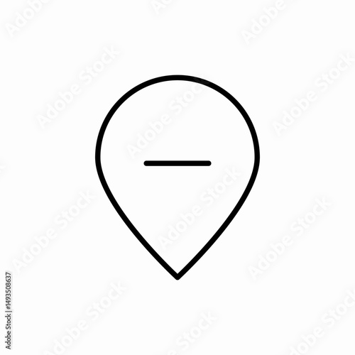 Free Download Remove location marker point icon vector sign - GFXLoad