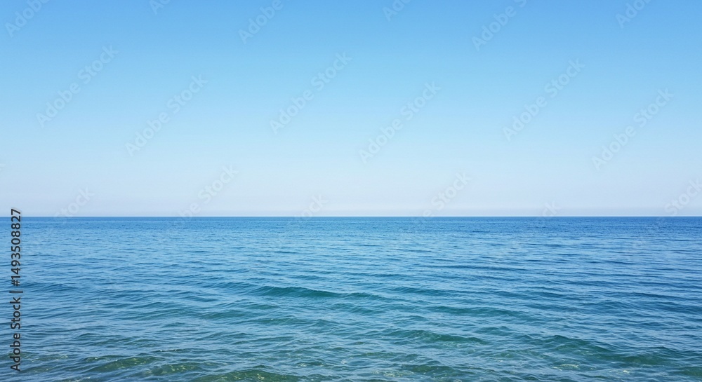 custom made wallpaper toronto digitalSerene Ocean Horizon A Stunning View of Calm Blue Waters Under a Clear Sky