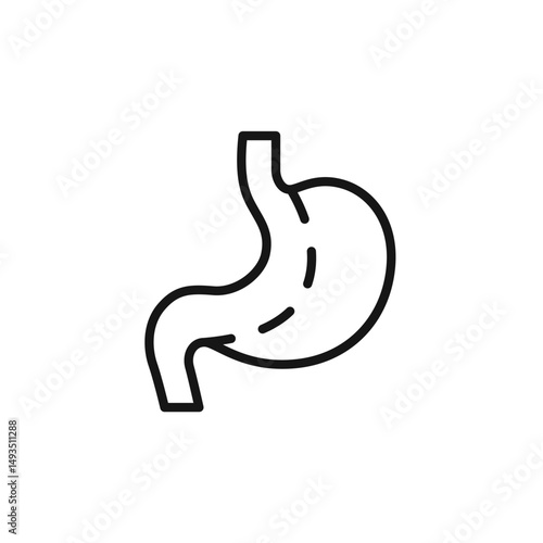 stomach icon. stomach Symbol sign for mobile concept and web design. Vector icon, Logo illustration, Vector graphics