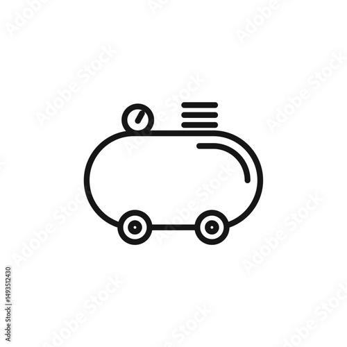 air compressor icon. air compressor Symbol sign for mobile concept and web design. Vector icon, Logo illustration, Vector graphics
