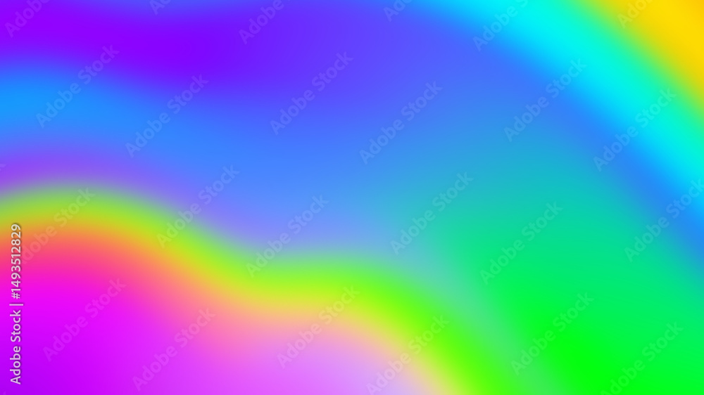 Obraz premium Vibrant Rainbow Wave Abstract Background Design
