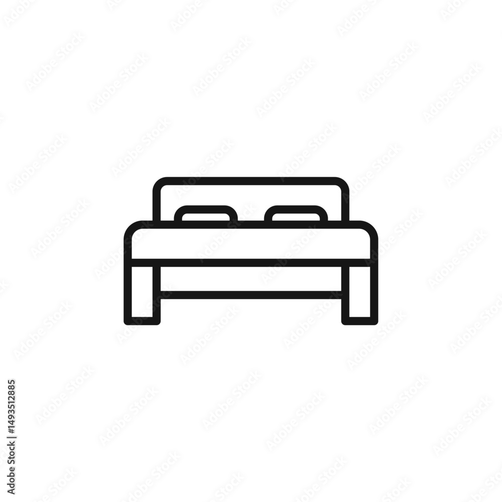 bed icon. bed Symbol sign for mobile concept and web design. Vector icon, Logo illustration, Vector graphics bed icon. bed Symbol sign for mobile concept and web design. Vector icon, Logo illustration, Vector graphics