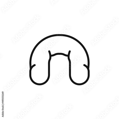 pillow icon. pillow Symbol sign for mobile concept and web design. Vector icon, Logo illustration, Vector graphics