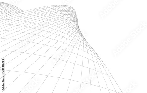 architecture building abstract vector illustration