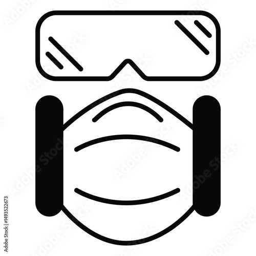 Protective Gear Vector Icon For Emergency Response