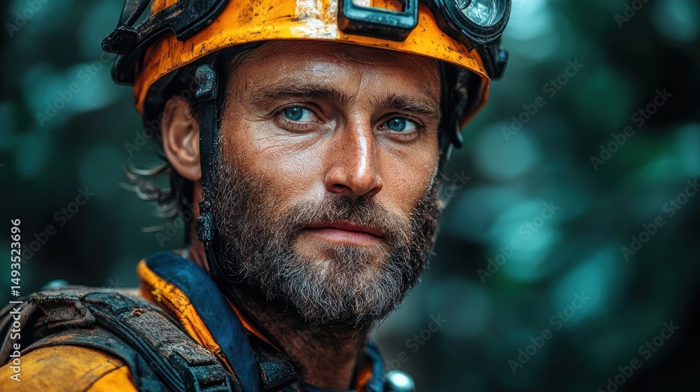 Portrait of a Resolute Cave Explorer Portrait of a Resolute Cave Explorer