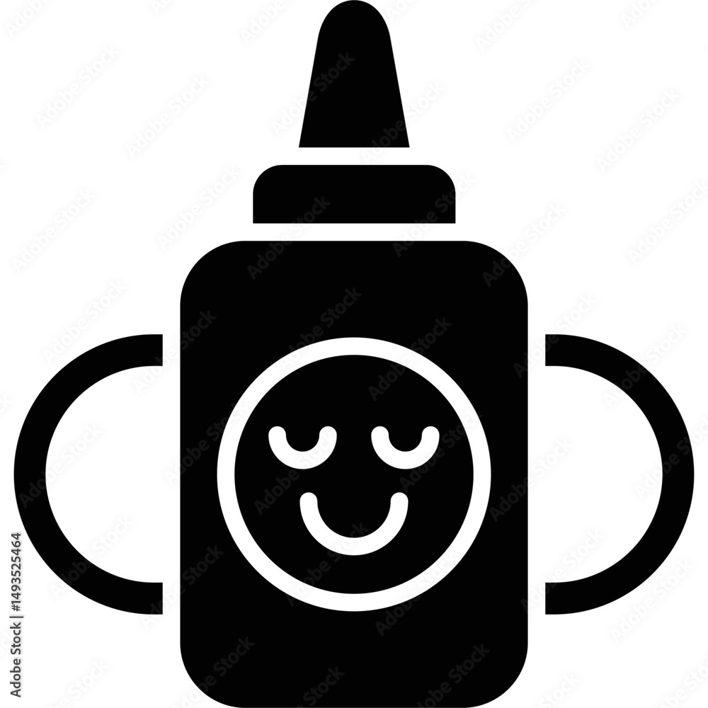 Obraz premium Baby Mug Icon Vector Element