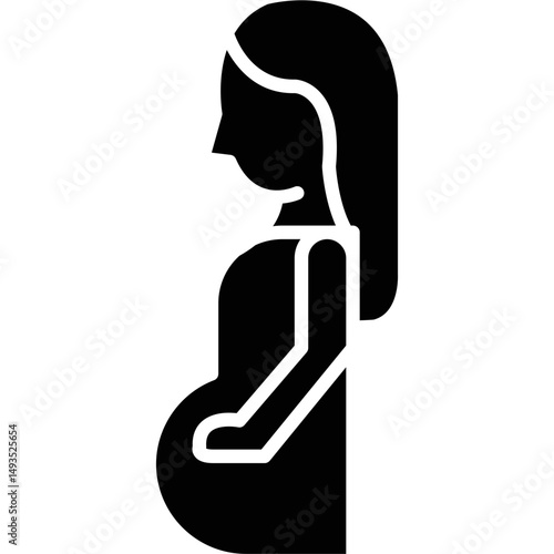 Pregnant Icon Vector Element