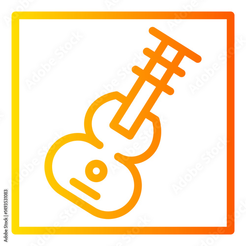 guitar gradient icon