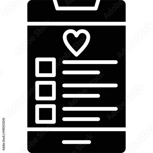 Wishlist Icon Vector Element