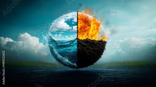 The balance of the four elements in nature