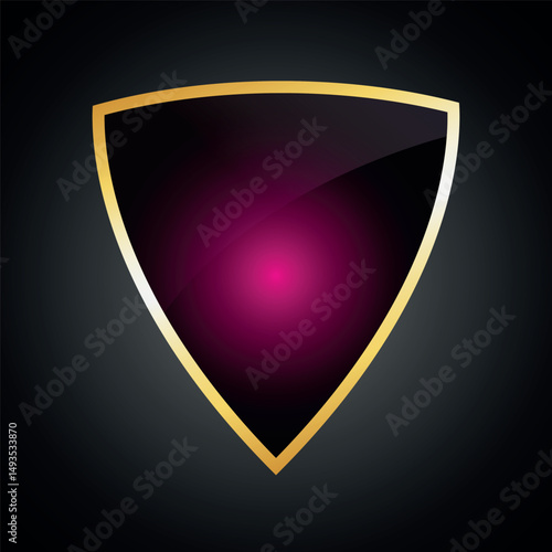 heraldic shield on a dark background.