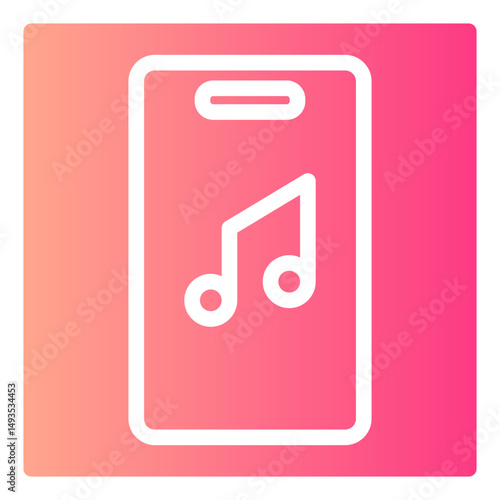 music app gradient icon