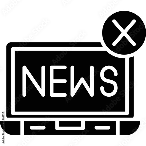Fake News Icon Vector Element