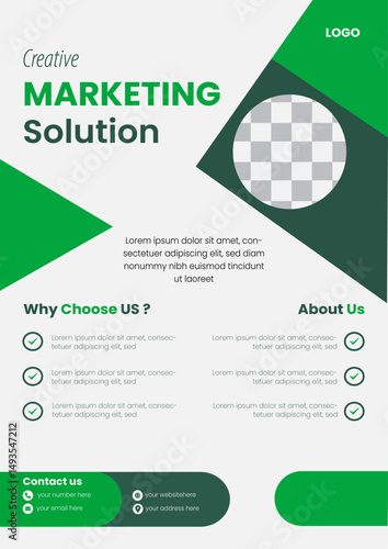 Simple minimalist corporate business flyer design Creative minimal Modern eye catchy Travel and Tourism Geometric Flyer Design Template Corporate business flyer template design