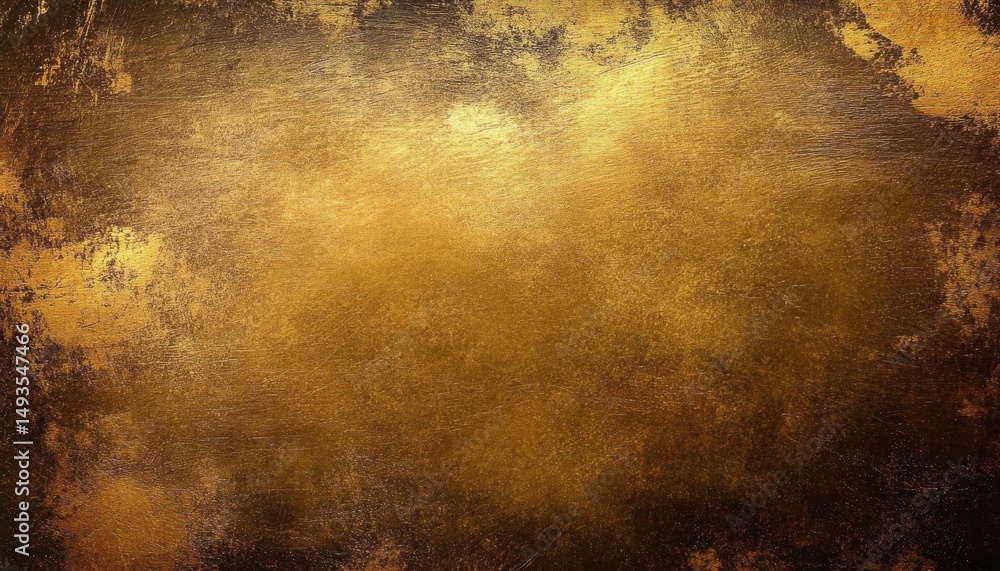 Obraz premium Golden Grunge Texture Dark Edges, Bright Center, abstract , background