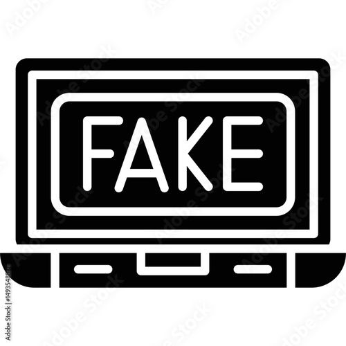 Fake News Icon Vector Element
