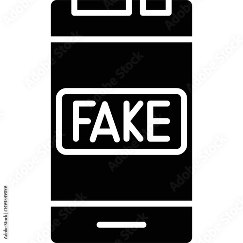 Fake News Icon Vector Element