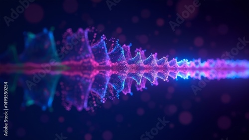 Purple DNA Light Scene