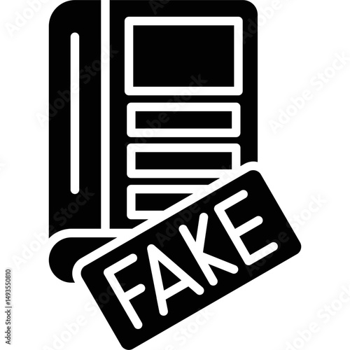 Fake News Icon Vector Element