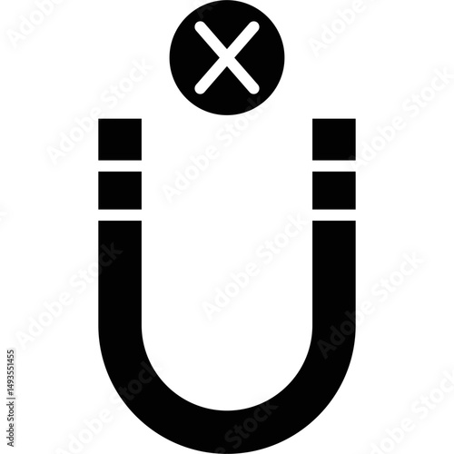 Magnet Icon Vector Element