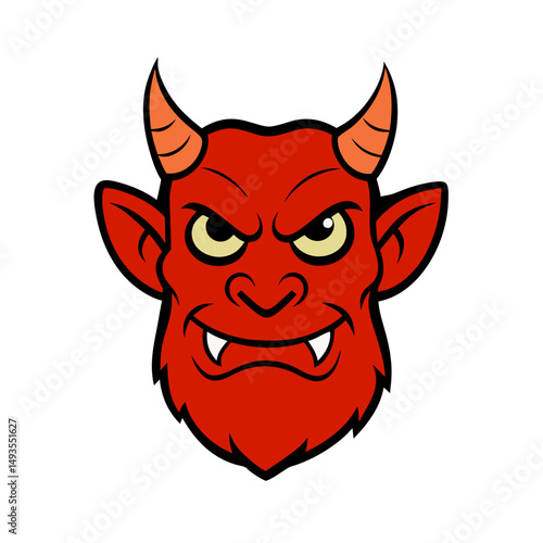 vector illustration of a devil