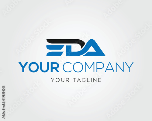 Modern EDA letter logo design vector template for business branding