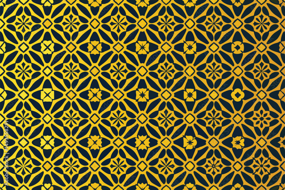 Elegant geometric pattern in golden yellow and navy blue with seamless transparency Elegant geometric pattern in golden yellow and navy blue with seamless transparency