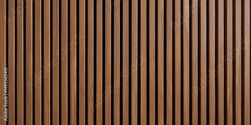 Vertical fluted walnut wood panel texture with matte finish and clean lines.

